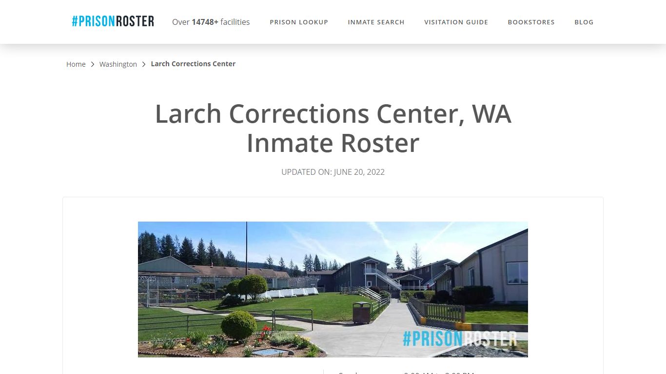 Larch Corrections Center, WA Inmate Roster - Prisonroster