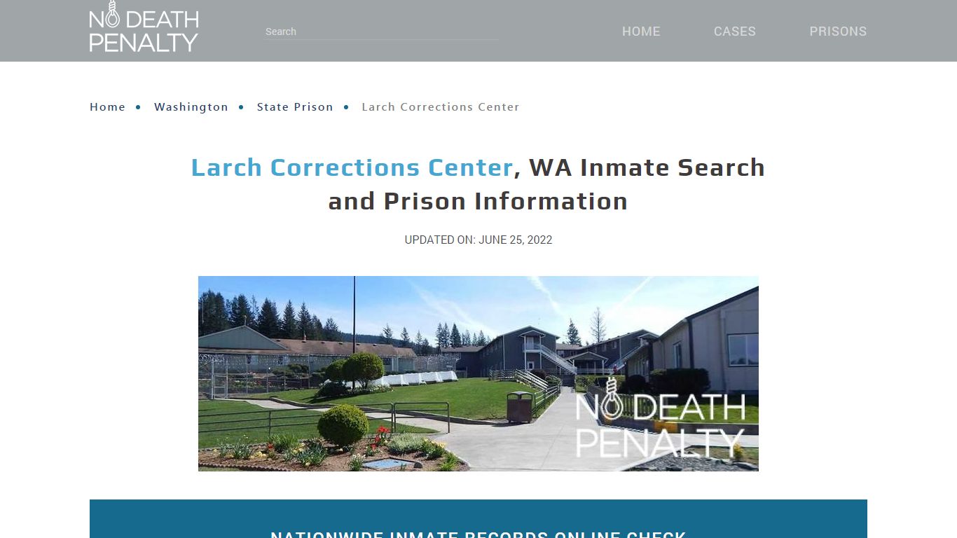 Larch Corrections Center, WA Inmate Search, Visitation, Phone no ...